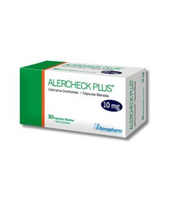 Alercheck Plus ( Cetirizina Clorhidrato 10 mg ) Caja x 30 Capsulas