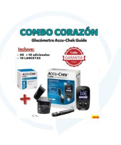 Combo Corazon ( Glucometro ACCU CHEK GUIDE )