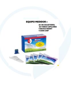 Combo medidor de Colesterol ( 25 de Colesterol + 25 Tubos Capilares  + 1 Device Insert + 1 Code Chip )