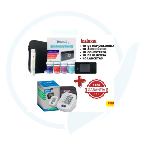 Combo Preventivo ( Equipo Multiparametro 4 en 1 + Tensiometro Omron )