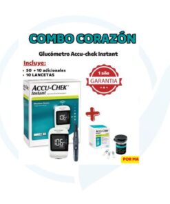 Combo Corazon Accu Chek ( Glucometro + Lancetas )