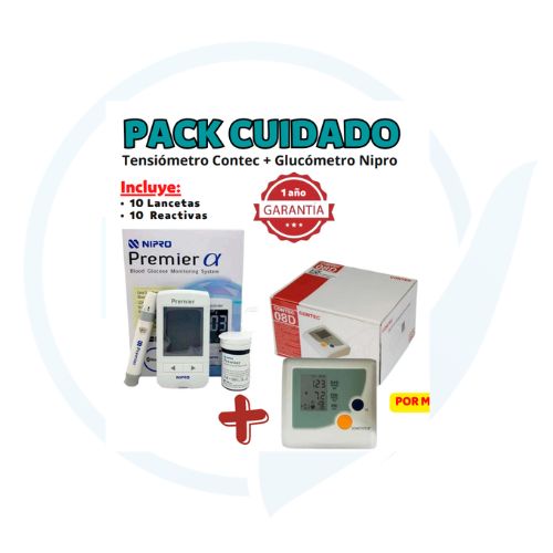 Pack Cuidado ( Tensiometro Contec + Glucometro Nipro )