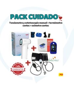 Pack Cuidado ( Tensiometro y Estetoscopio Manual + termometro Contec )