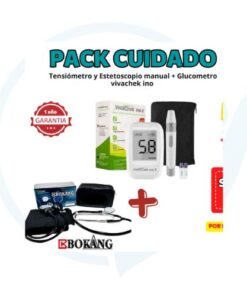 Pack Cuidado Bokang ( Tensiometro + Estetoscopio Manual + Glucometro )