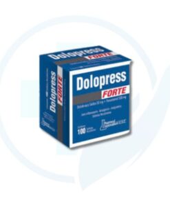 Dolopress Forte (Diclofena Sodico 50 mg + Paracetamol 500 mg ) Caja x 100 Tabletas