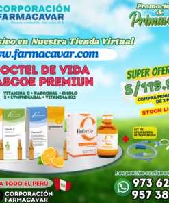 Coctel de Vida Reforce ( Vitamina C + Pasconal + Cholo 2 + Limphdiaral )