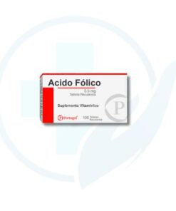 Acido Folico 0.5 mg ( Portugal ) x 100 Tabletas