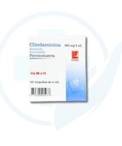 Clindamicina 600 mg/4ml x 25 Ampollas
