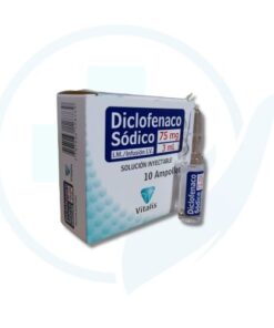 Diclofenaco Sodico 75mg/3ml ( Vitalis ) x 10 Ampollas
