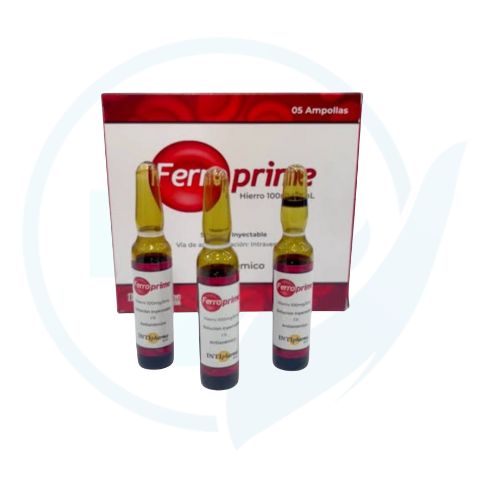 Ferroprime (Hierro 100 mg / 5ml) X 5 AMP