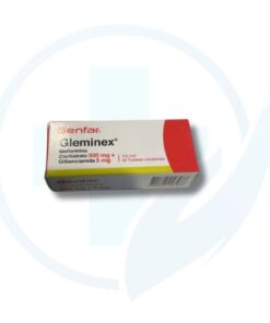 Gleminex ( Metformina + Clorhidrato 500 mg + Glibenclamida 5 mg )