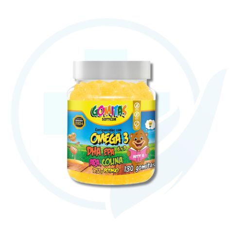 Gomitas Kids Omega 3 DHA y Epa ( Sottcor ) x 130 gomitas