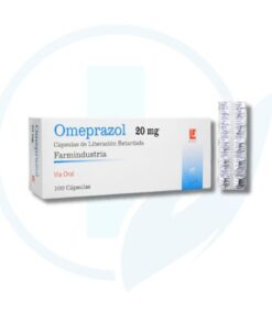 Omeprazol 20 mg ( Farmindustria ) x 100 Capsulas