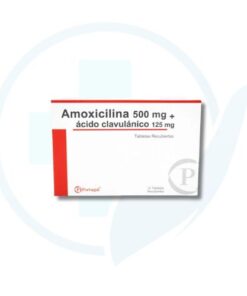 Amoxicilina 500 mg + Acido Clavulanico 125 mg ( Portugal ) Caja x 10 Tabletas