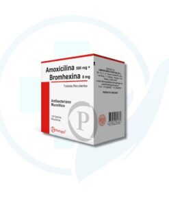 Amoxicilina 500 mg + Bromhexina 8 mg ( Portugal ) Caja x 100 Capsulas