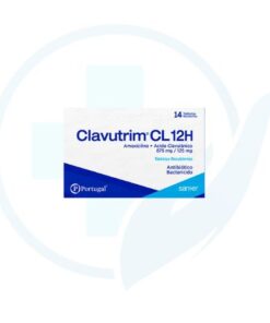 Clavutrim CL 12H ( Amoxicilina 875 mg + Acido Clavulanico 125 mg ) Caja x 14 Tabletas