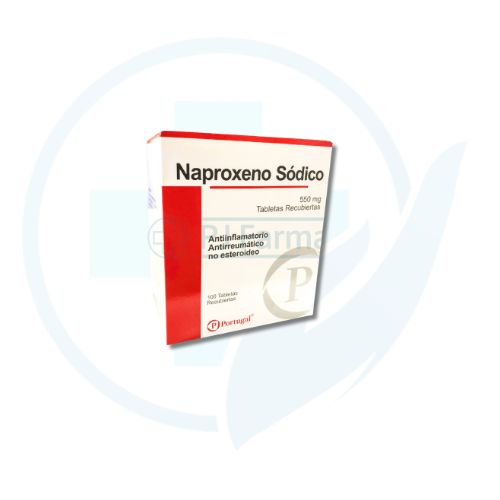 Naproxeno Sodico 550 mg ( Portugal ) Caja x 100 Tabletas