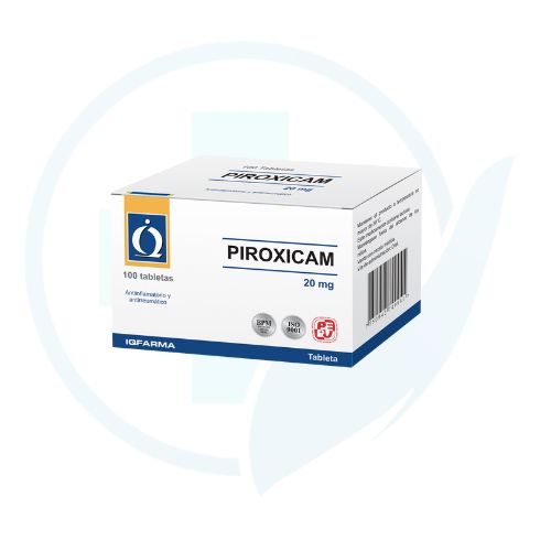 Piroxicam 20 mg Caja x 100 Tabletas ( IQFARMA )