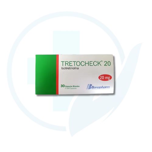 Tretocheck 20 mg ( Isotretinoina ) x 30 Capsulas