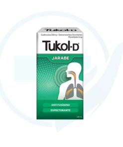 Tukol D Jarabe ( Guaifenesina + Dextrometorfano Bromhidrato + Monohidrato ) x 120 ml