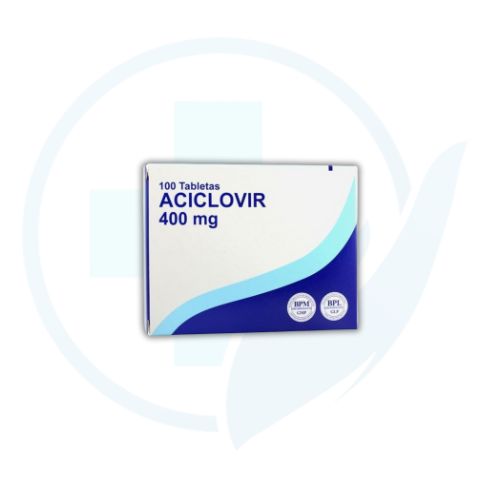 Aciclovir 400 mg (Medrock) Caja x 100 Tabletas