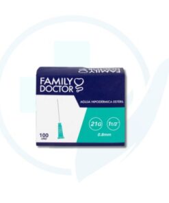 Aguja Hipodermica 21g x 1 1/2" ( Family Doctor ) Caja x 100 Und