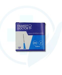 Aguja Hipodermica 23g x 1" 0.6 mm ( Family Doctor ) Caja x 100 und