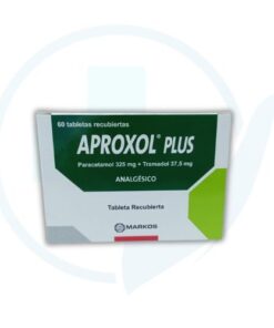 Aproxol Plus (Paracetamol 325 mg + Tramadol 37.5 mg) Caja x 60 Tabletas