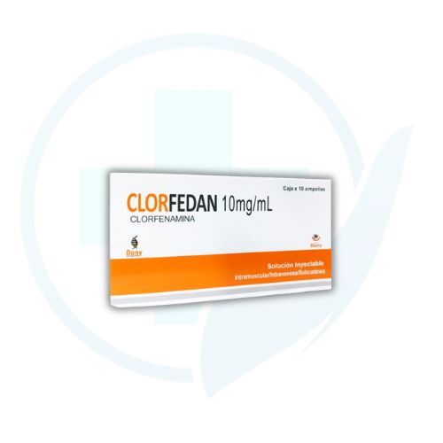 Clorfedan (Clorfenamina 10 mg) Caja x 10 Ampollas