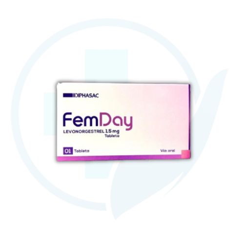 Fem Day Anticonceptivo (Levonorgestrel 1.5 mg) Caja x 1 Tabletas