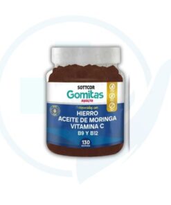 Gomitas de Hierro + Aceite de Moringa + Vitamina C + B9 y B12 (Scottcor) x 130 Gomitas