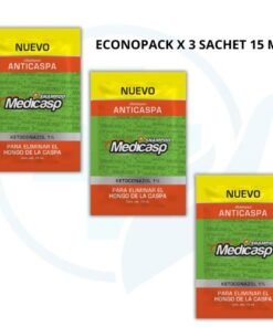 Medicasp Shampoo Anticaspa (Genomma Lab) EconoPack x 3 Sachets de 15 ml
