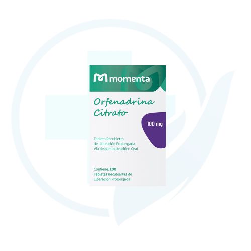 Orfenadrina Citrato 100 mg (Momenta) Caja x 100 Tabletas