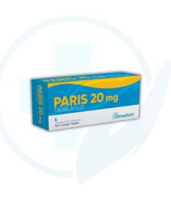 Paris 20 mg ( Tadalafilo ) Caja x 4 Tabletas