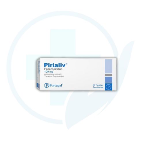 Pirialiv (Fenazopiridina 100 mg) Caja x 30 Tabletas