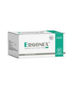 Ergonex (Ergotamina 1 mg + Cafeina 100 mg) Caja x 50Tabletas