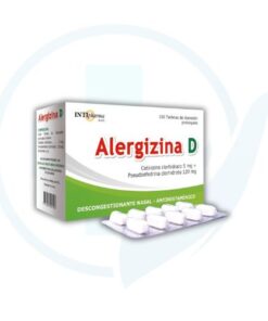 Alergizina D (Cetirizina Clorhidrato 5 mg + Pseudoefedrina Clorhidrato 120 mg)