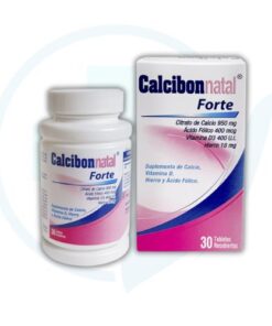 Calcibon Natal Forte (Citrato de Calcio + Acido Folico + Vitamina D3 + Hierro) Caja x 30 Tabletas