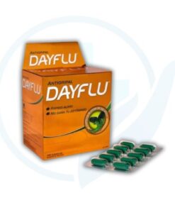 DayFlu Active (Acetaminofen 325 mg + Dextrometorfano 10 mg + Fenilefrina 5 mg) Caja x 100 Capsulas