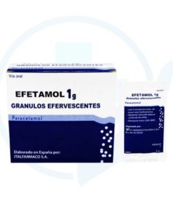 Efetamol 1g (Paracetamol 1gr) Caja x 20 Sobres Efervescentes