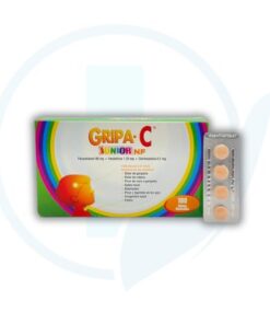 Gripa C Junior NF (Paracetamol + Fenilefrina + Clorfenamina) Caja x 100 Tabletas