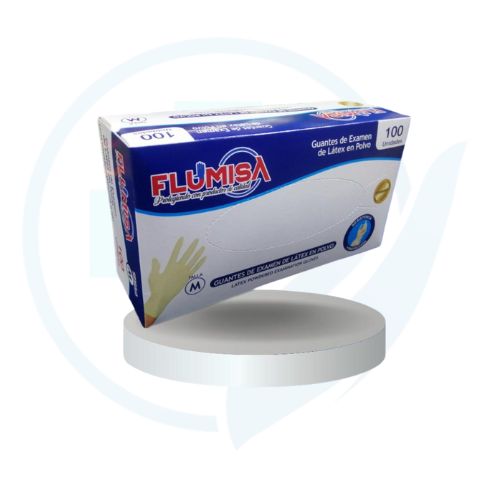 Guantes de Latex (Flumisa) Caja x 100 und