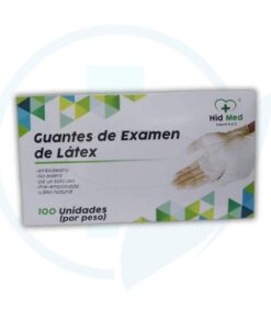 Guantes de Látex (HidMed) Caja x 100 und