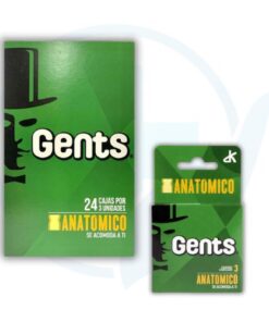 Preservativo Gents Anatomico - Caja x 72 und