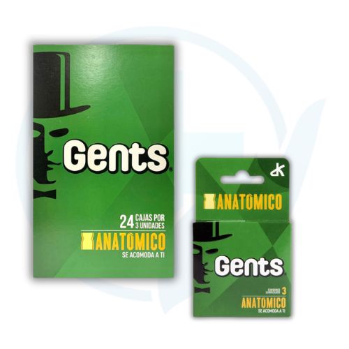 Preservativo Gents Anatomico - Caja x 72 und