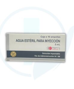 Agua Esteril Para Inyeccion 5 ml (Drogueria Cadillo) Caja x 10 Ampollas