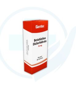 Betahistina Diclorhidrato 16 mg (Genfar) Caja x 20 Tabletas