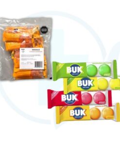 Buk Caramelos Sabores Variados (Fresa, Limon, Menta o Naranja) Bolsa x 20 Unds