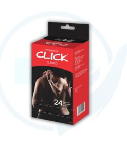 Preservativo Click Clasico Caja x 24 Pack x 3 Condones