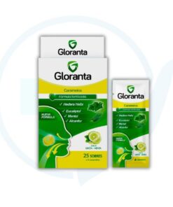 Gloranta Caramelos Sabor a Limon y Menta Caja x 25 Sobres x 4 Caramelos